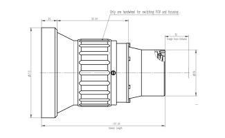 Объективы с двойным углом обзора 75 мм f/1,1 и 150 мм f/1,5 для тепловизионной камеры LWIR